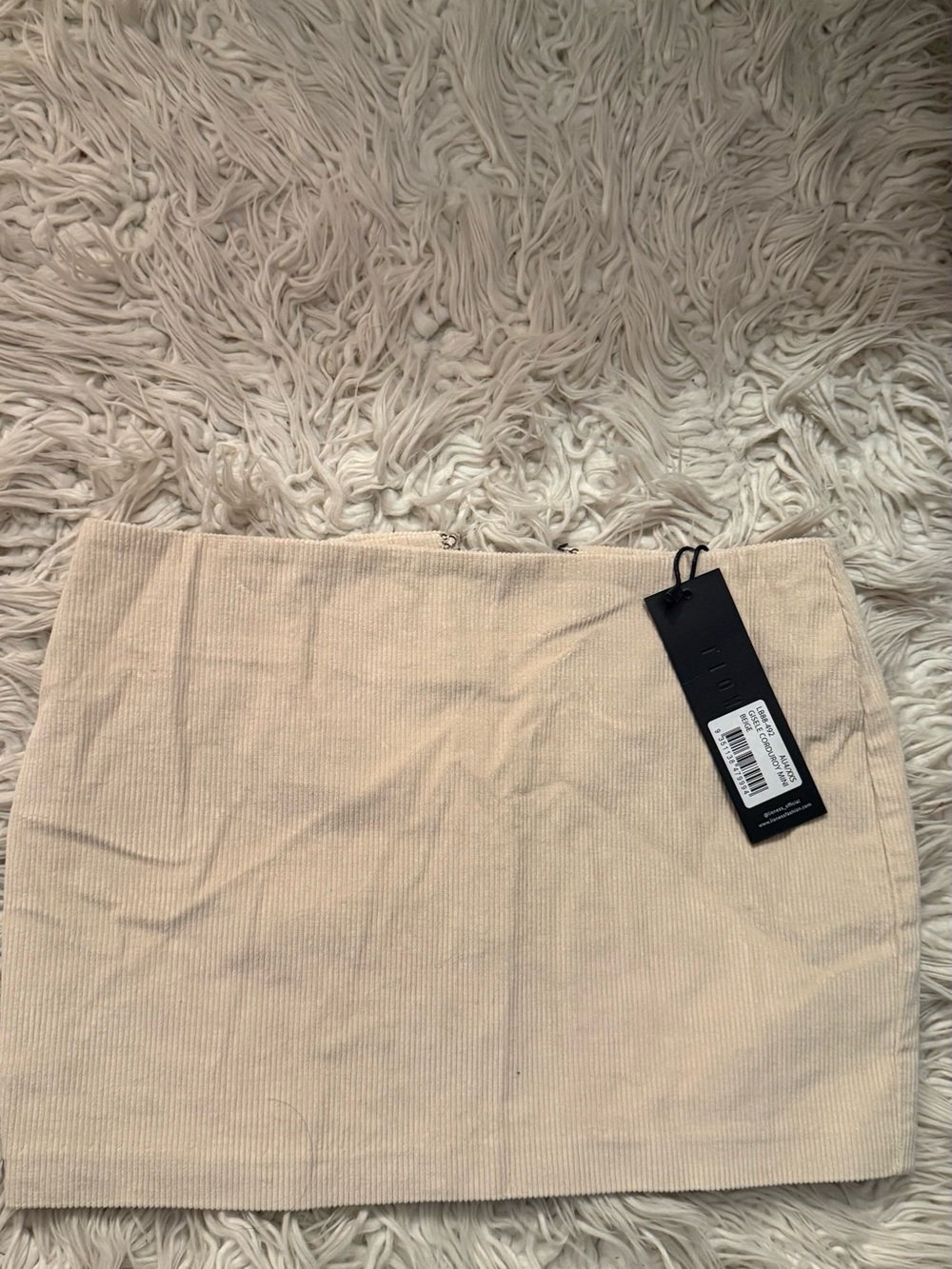 Beige Corduroy Mini Skirt Lioness - Women